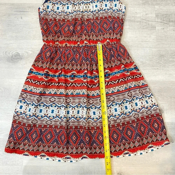 Jolie Boho Aztec Print Summer Dress Size 6 - Picture 14 of 17